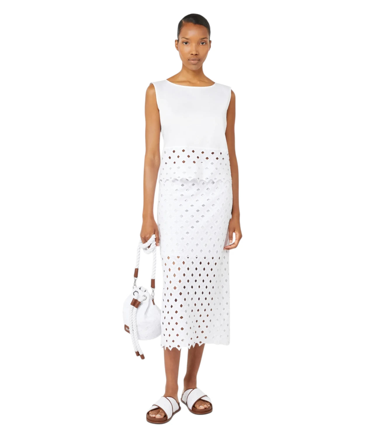 Max Mara Stretch Poplin Cropped Top