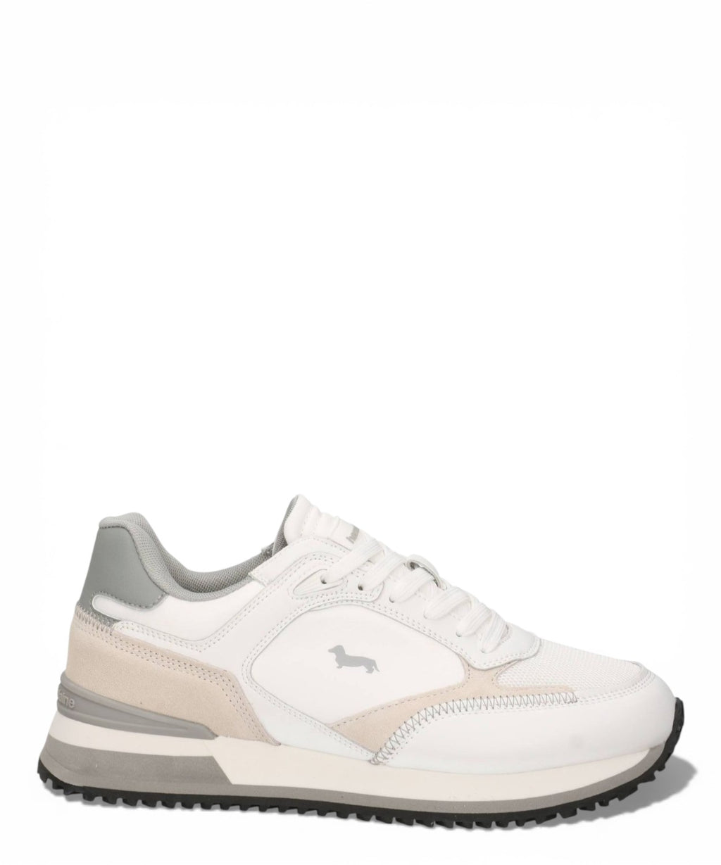 Harmont & Blaine Men's Leather and Fabric Sneakers