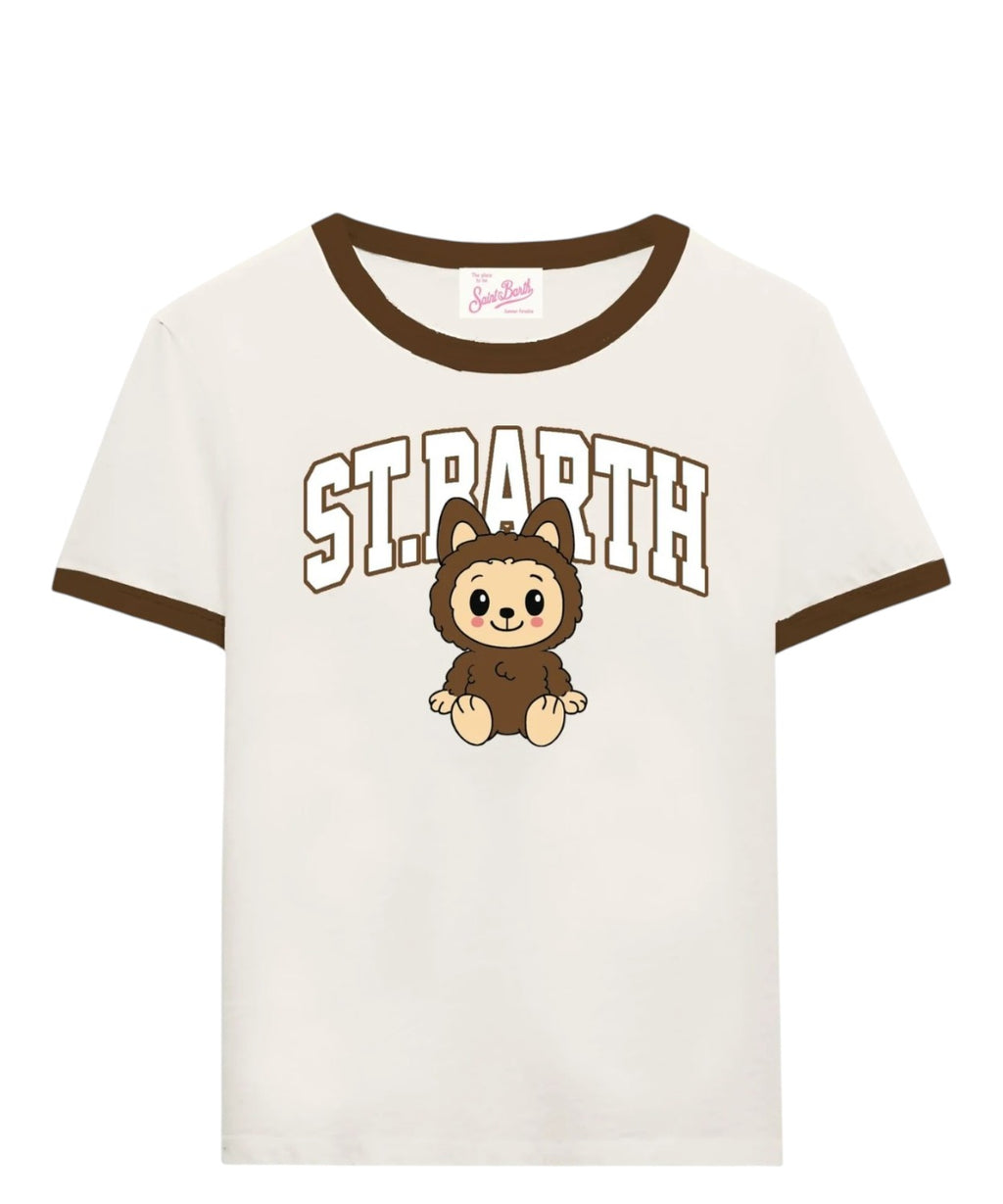 Emilie MC2 Saint Barth T-shirt with Labubu Print