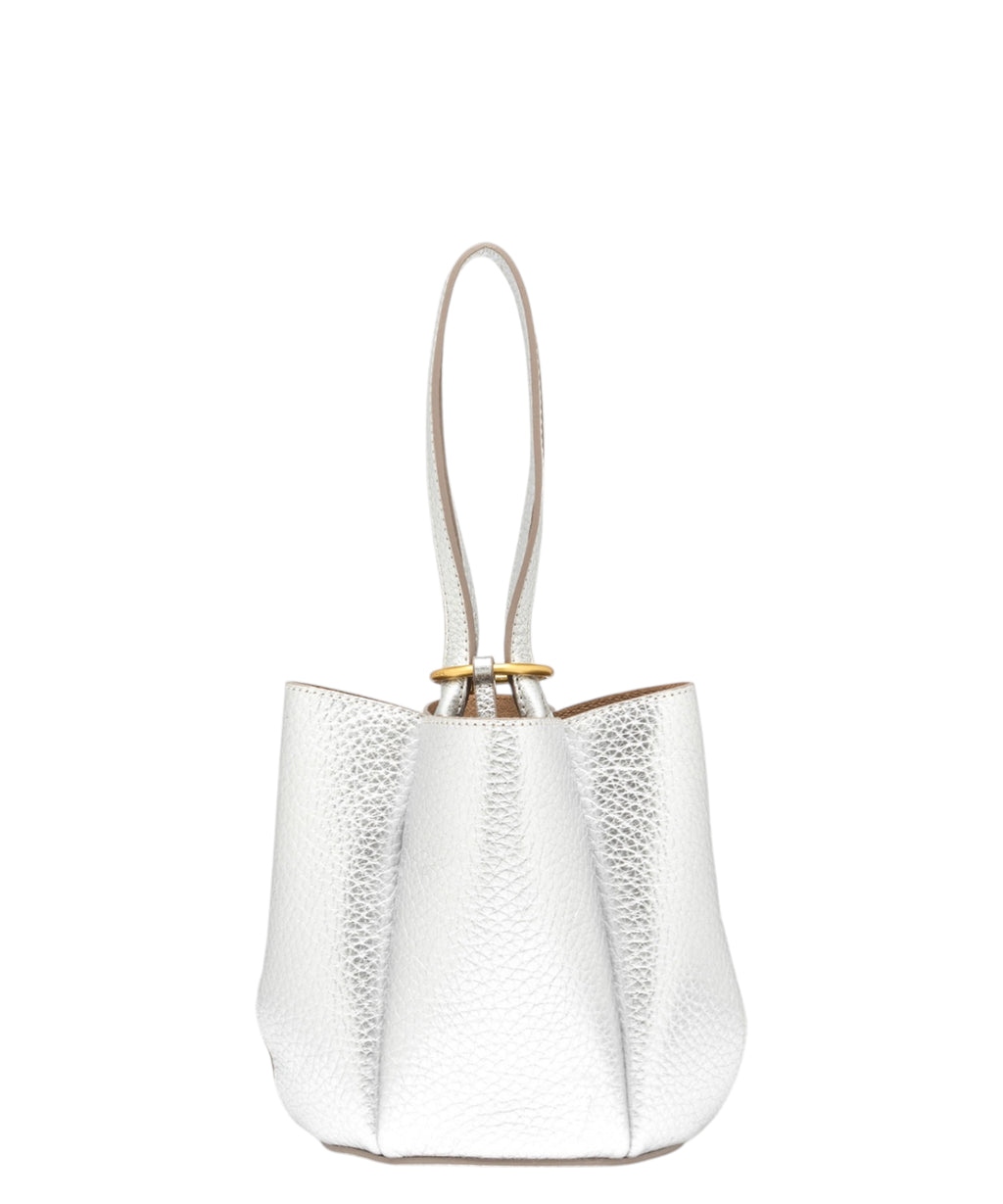 Gianni Chiarini Mini torebka ze skóry z węzłem