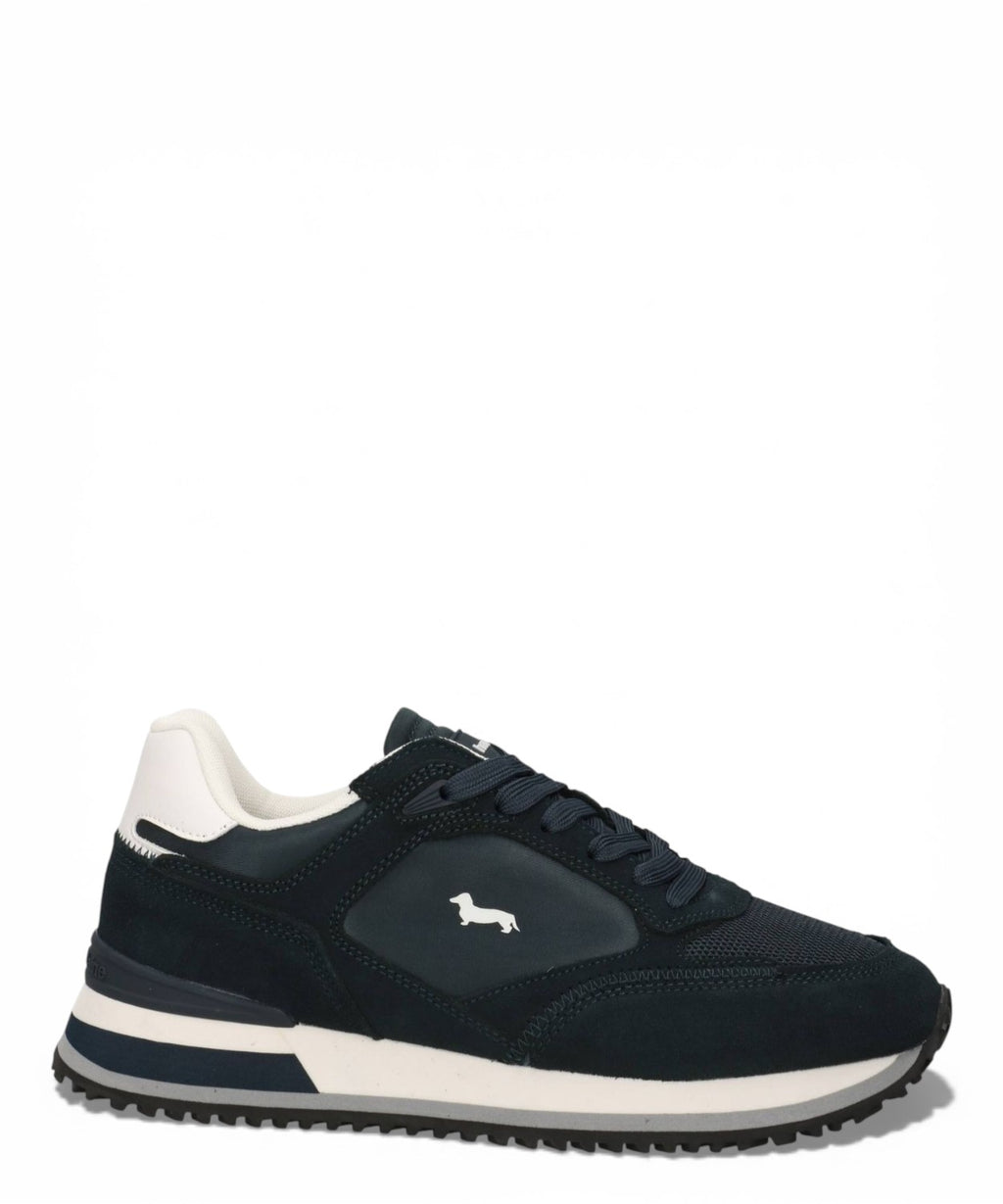 Harmont & Blaine Men's Leather and Fabric Sneakers