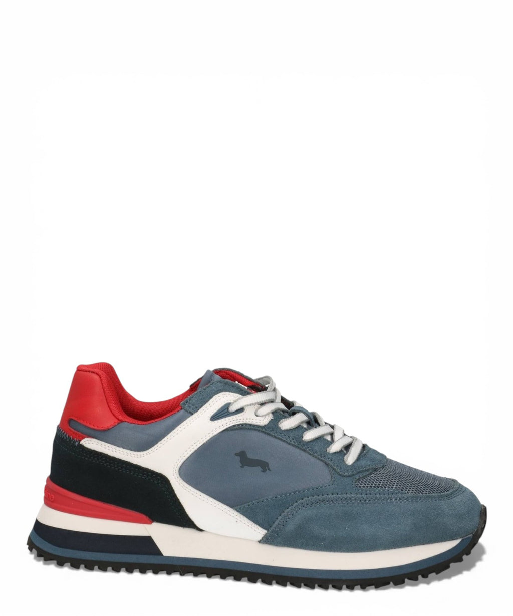 Men's Leather and Fabric Sneakers Harmont & Blaine