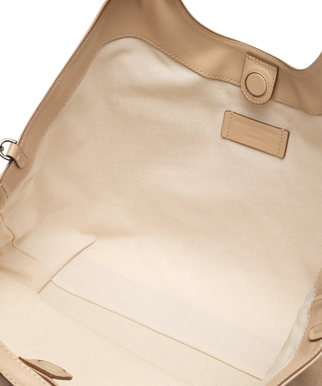 DUA Geometric Suede Bag