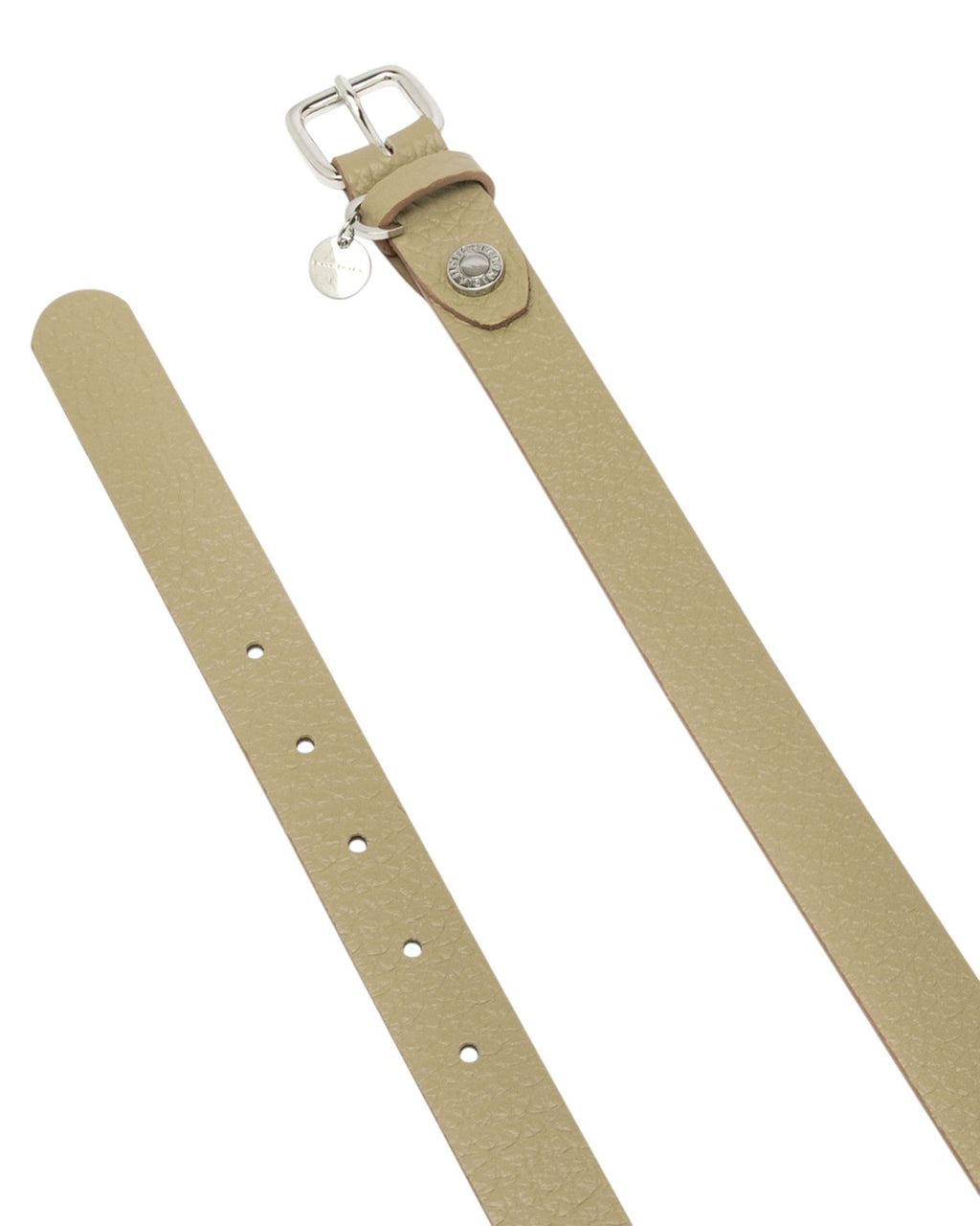 Damesriem van leer 2,5 cm met logo gesp