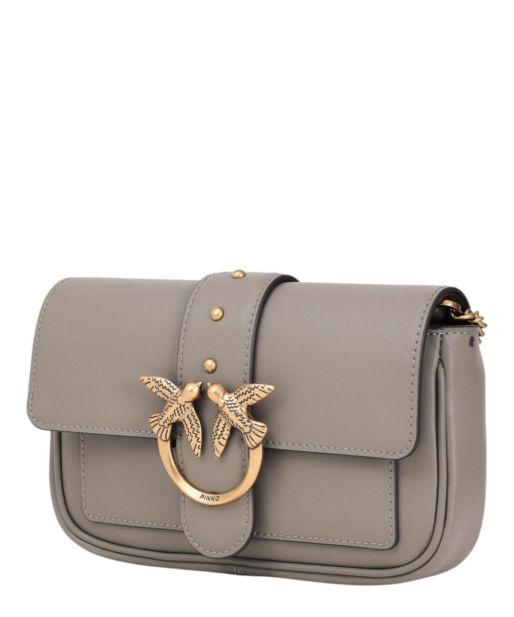 Pinko Love Bag One Crossbody Bag in Leather