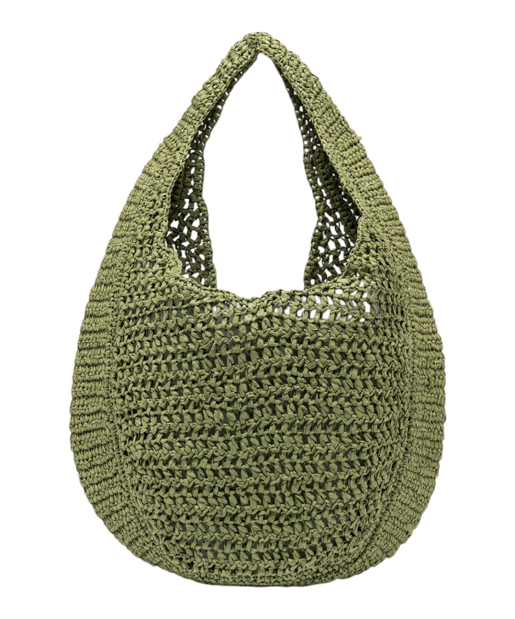 Nefeli Hobo Bag Straw Crochet