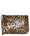 Pochette Aline Leopardata MC2 Saint Barth con Logo
