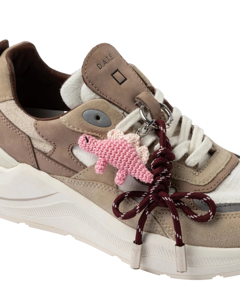 D.A.T.E. Fuga Linen Sneakers with Charm Laces