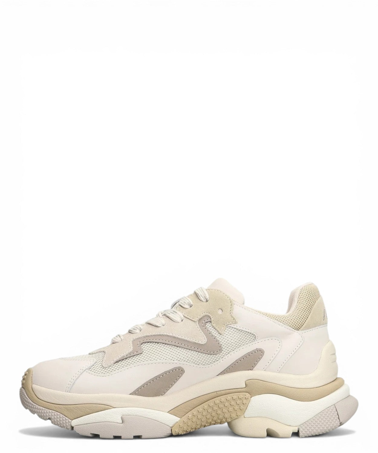 Chunky Ash Addict Sneakers in Leather and Technical Fabric
