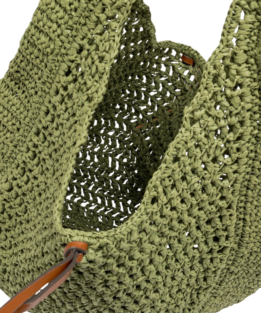 Nefeli Hobo Bag Straw Crochet