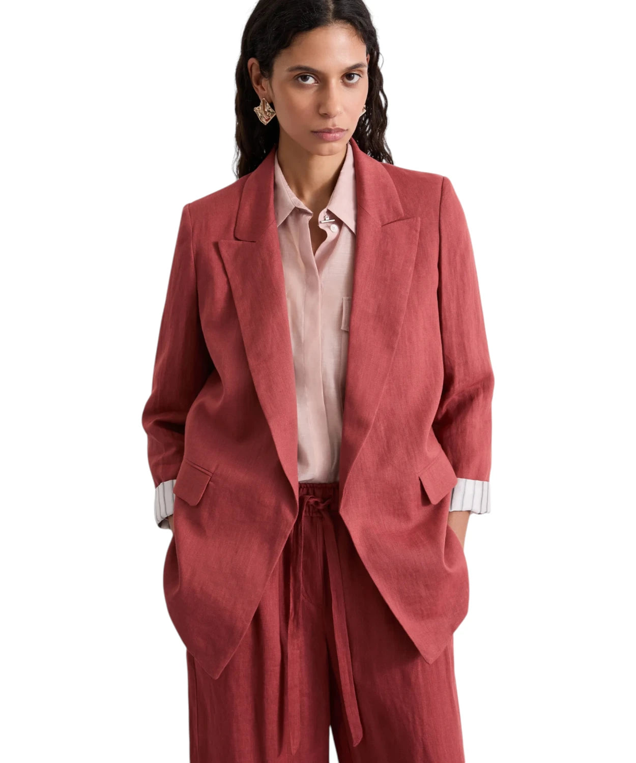 Blazer in puro lino Marella SAUNA con Risvolto