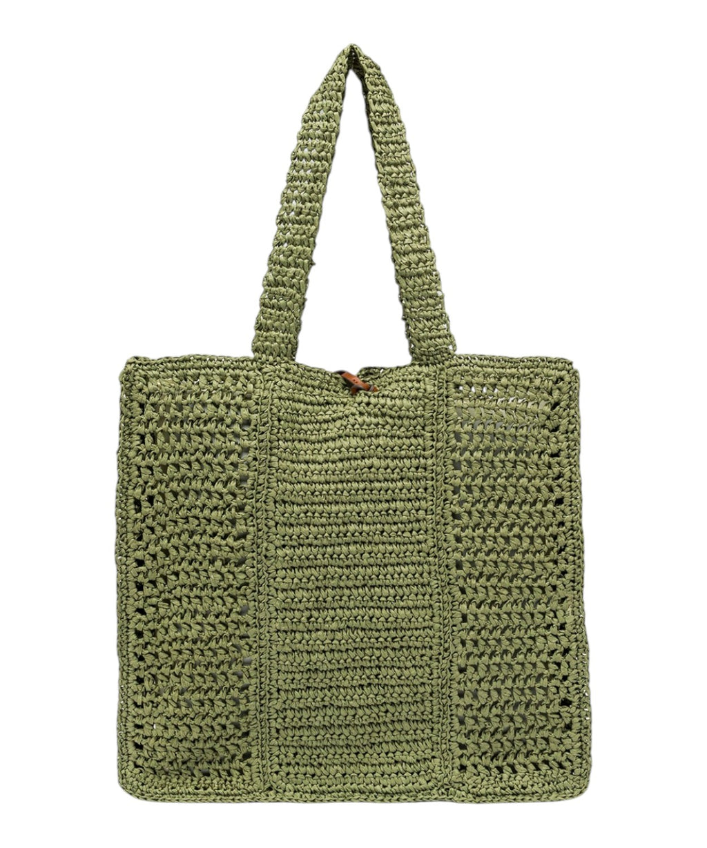 Gianni Chiarini Nefeli Straw Crochet Shopper