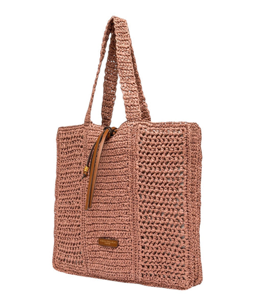 Gianni Chiarini Nefeli Crochet Straw Shopper