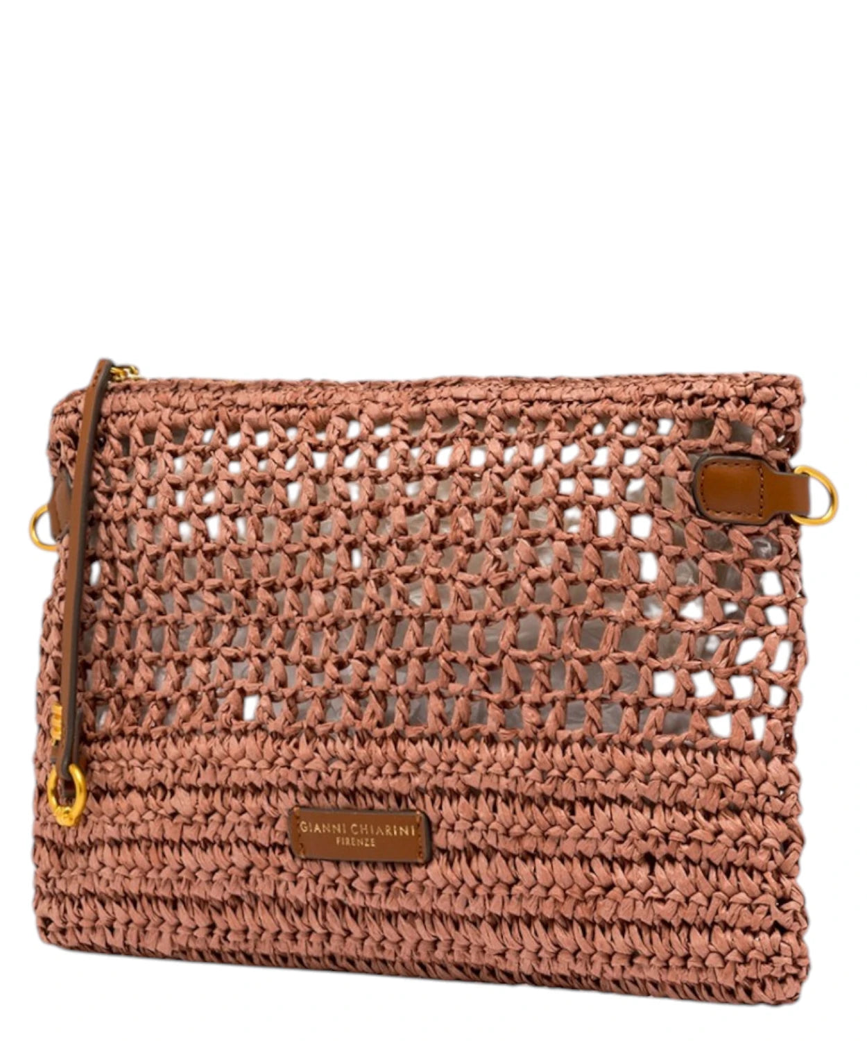 Gianni Chiarini Nefeli Pouch in Crochet Straw