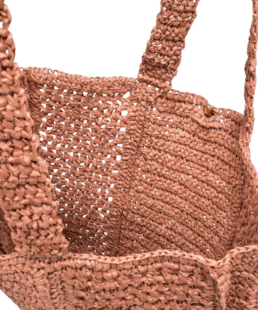 Gianni Chiarini Nefeli Crochet Straw Shopper
