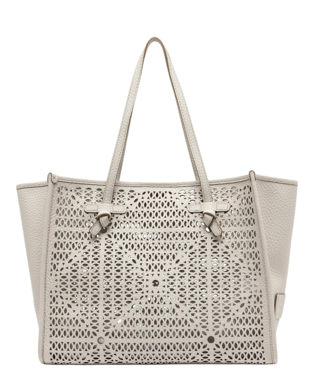 Marcella Gianni Chiarini tas met geperforeerd decor