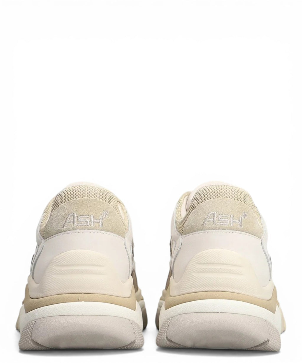 Chunky Ash Addict Sneakers in Leather and Technical Fabric