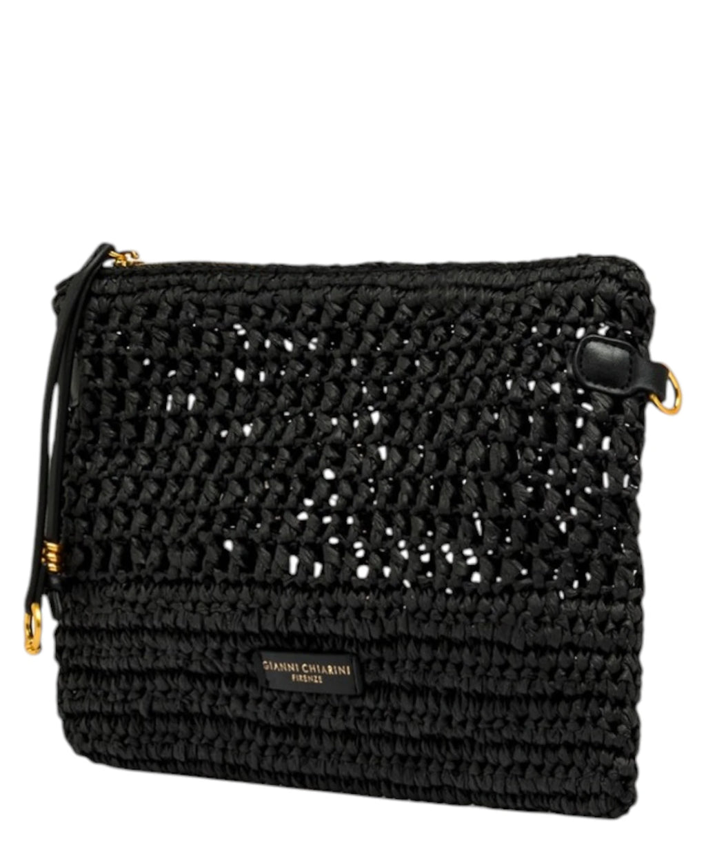 Gianni Chiarini Nefeli Pouch in Crochet Straw