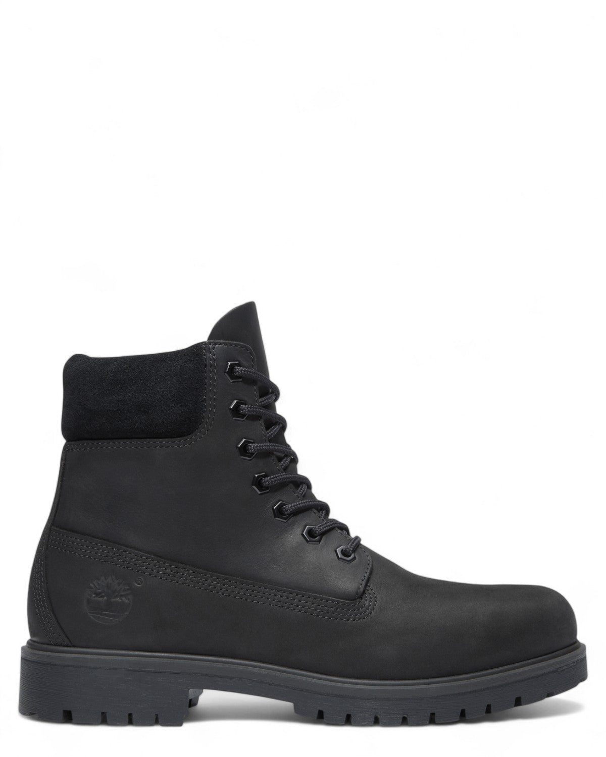 Stivali Premium 6 Inch Waterproof da uomo in pelle nera, design alto alla caviglia con suola antiscivolo. Ideali per l'inverno FW26.