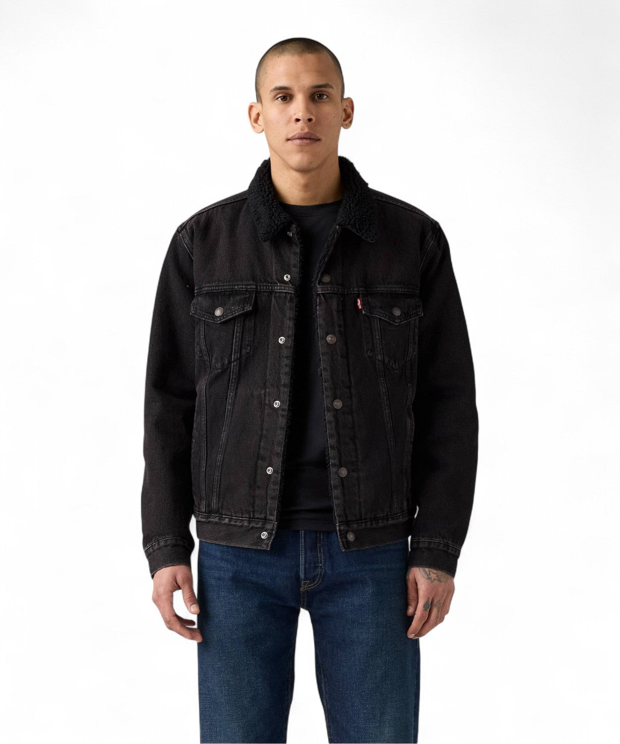 Levi’s® Trucker Type III Giacca di Jeans Foderata in Sherpa