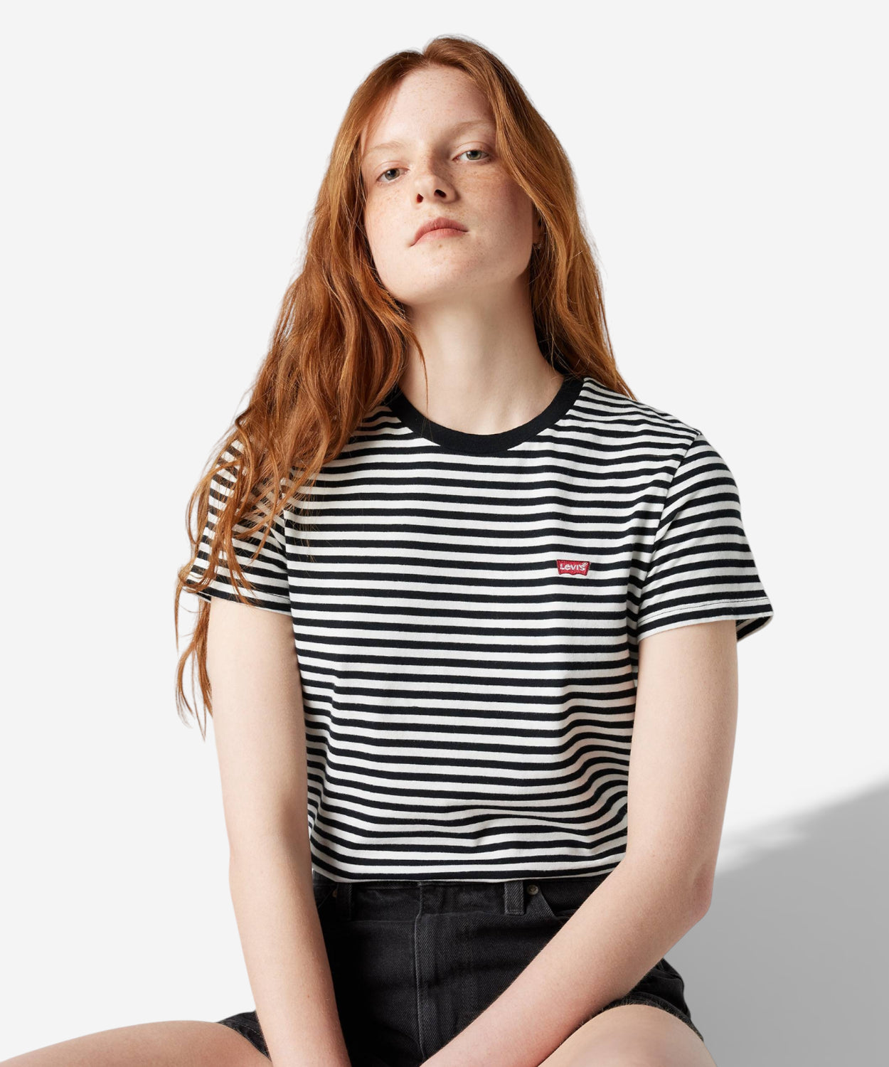 Levi's® T-shirt a righe con logo