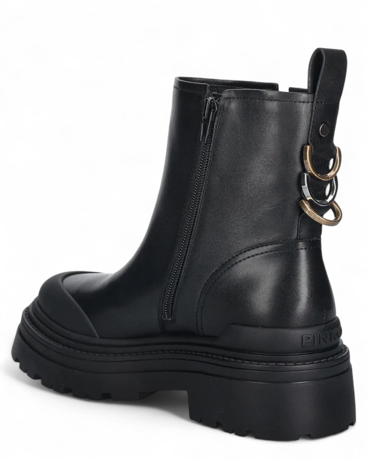 Stivaletti Mia 21 in Pelle con Plateau-Pinko-Stivali-Vittorio Citro Boutique