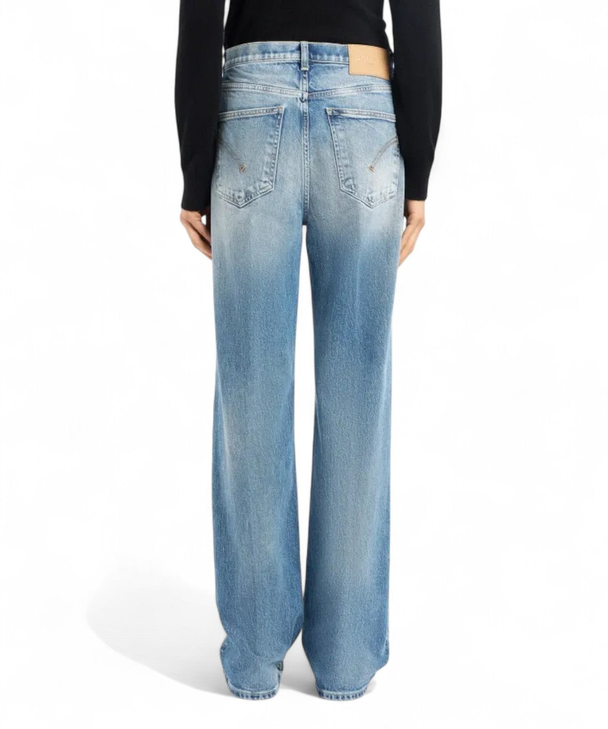 Jeans Francine Wide Leg Denim Stretch-Jeans-Dondup-Vittorio Citro Boutique