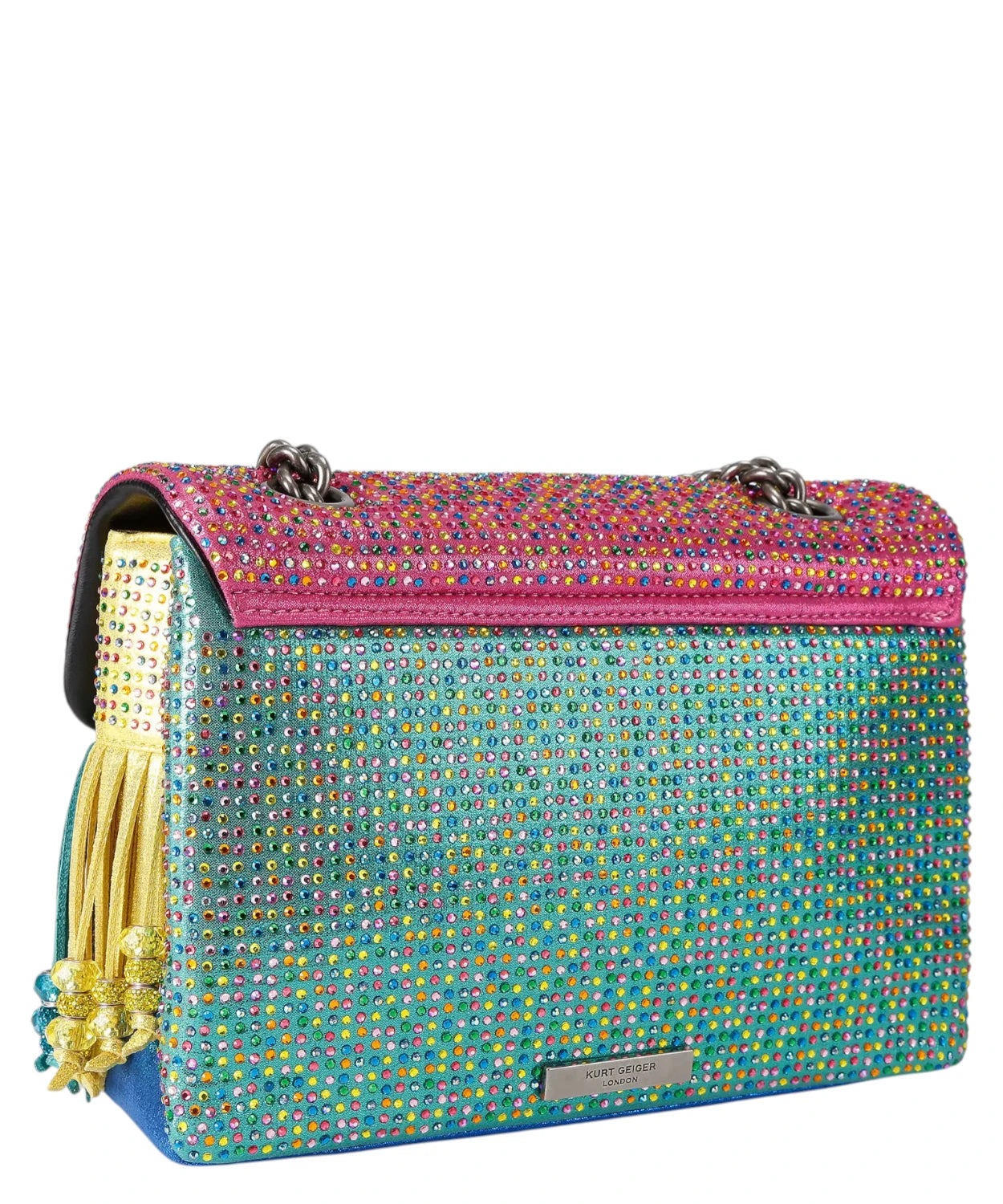 Borsa Kensington Fringe Kurt Geiger con Cristalli e Frange