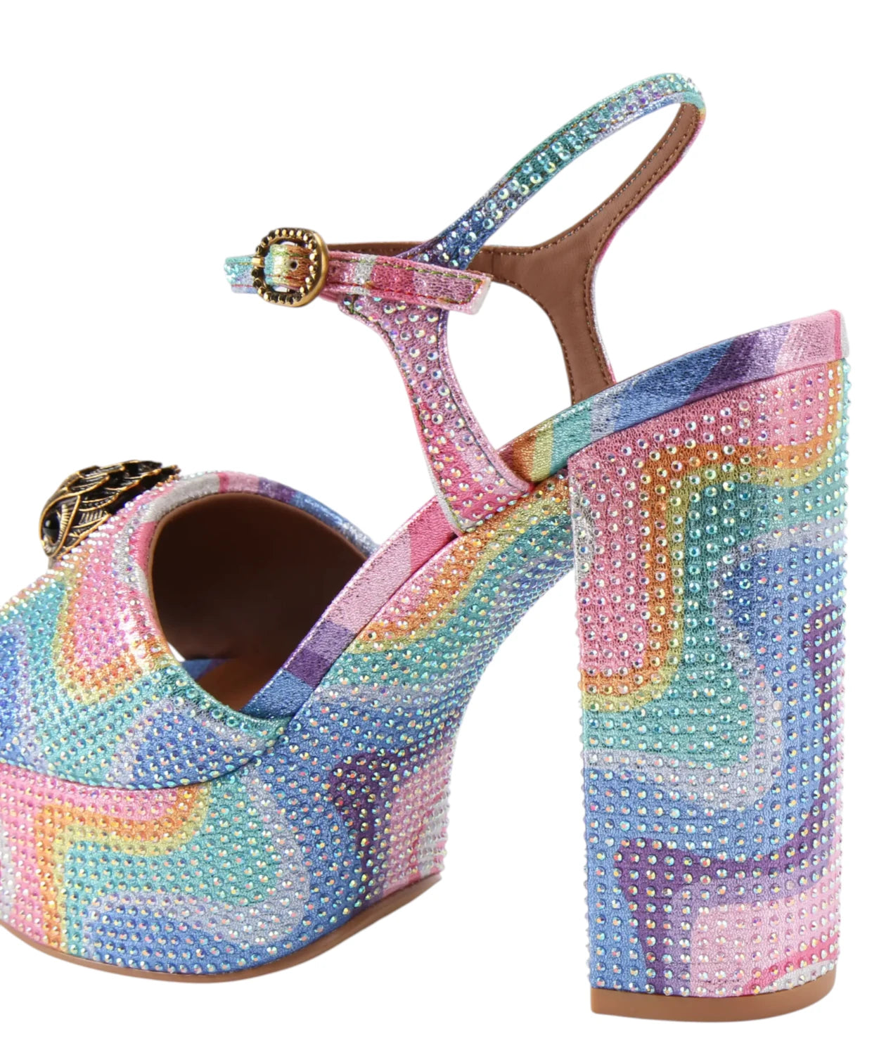 Sandali Kurt Geiger Kensington Platform Rainbow con Cristalli