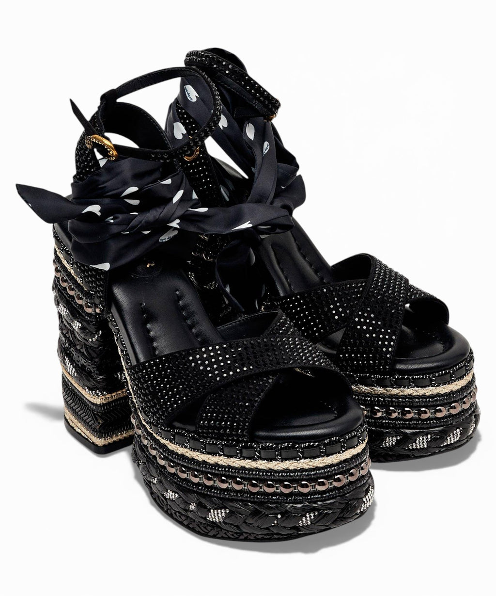 Kurt Geiger Chelsea Sandalen met Hak in Stof