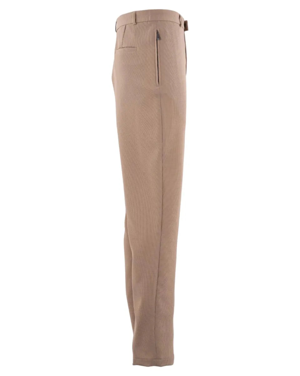 Pantaloni Chino ICON in Jersey Crepe Effetto Piquet Micro Operato-Emporio Armani-Pantaloni-Vittorio Citro Boutique
