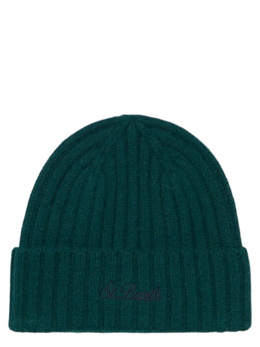 Berretto in lana stretch con ricamo St. Barth-Mc2 Saint Barth-Cappelli-Vittorio Citro Boutique