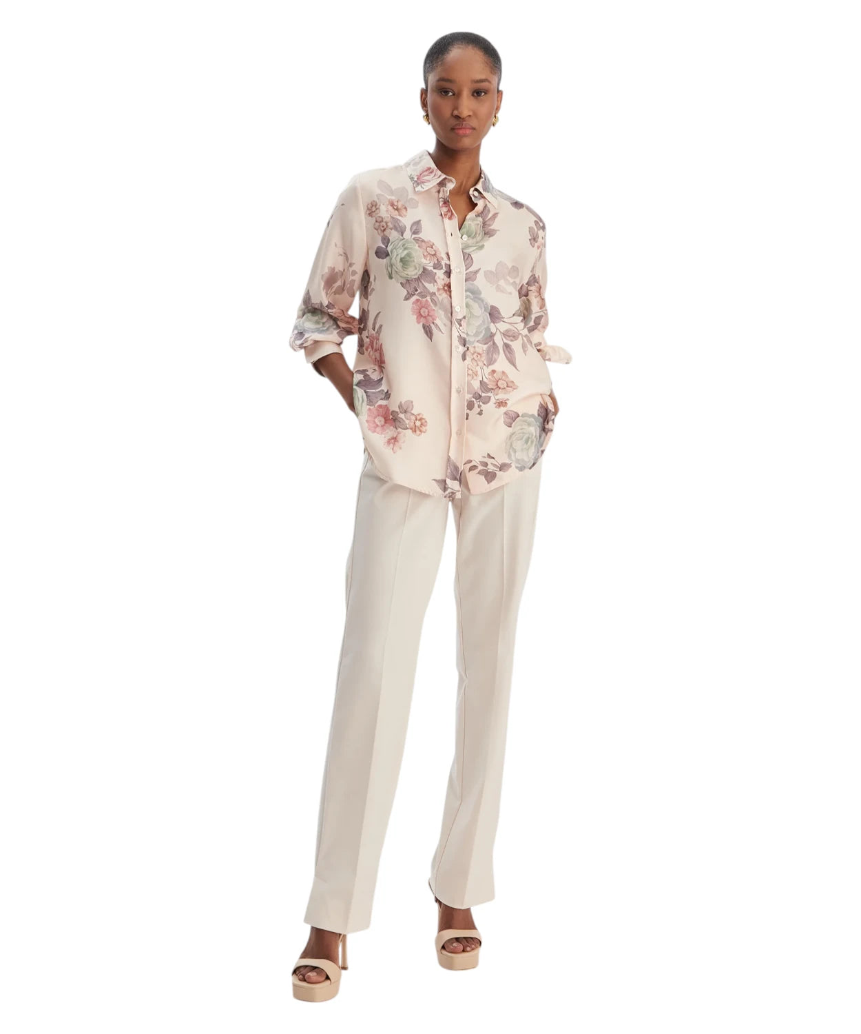 Camicia Marella SALVE in Seta con Stampa Floreale