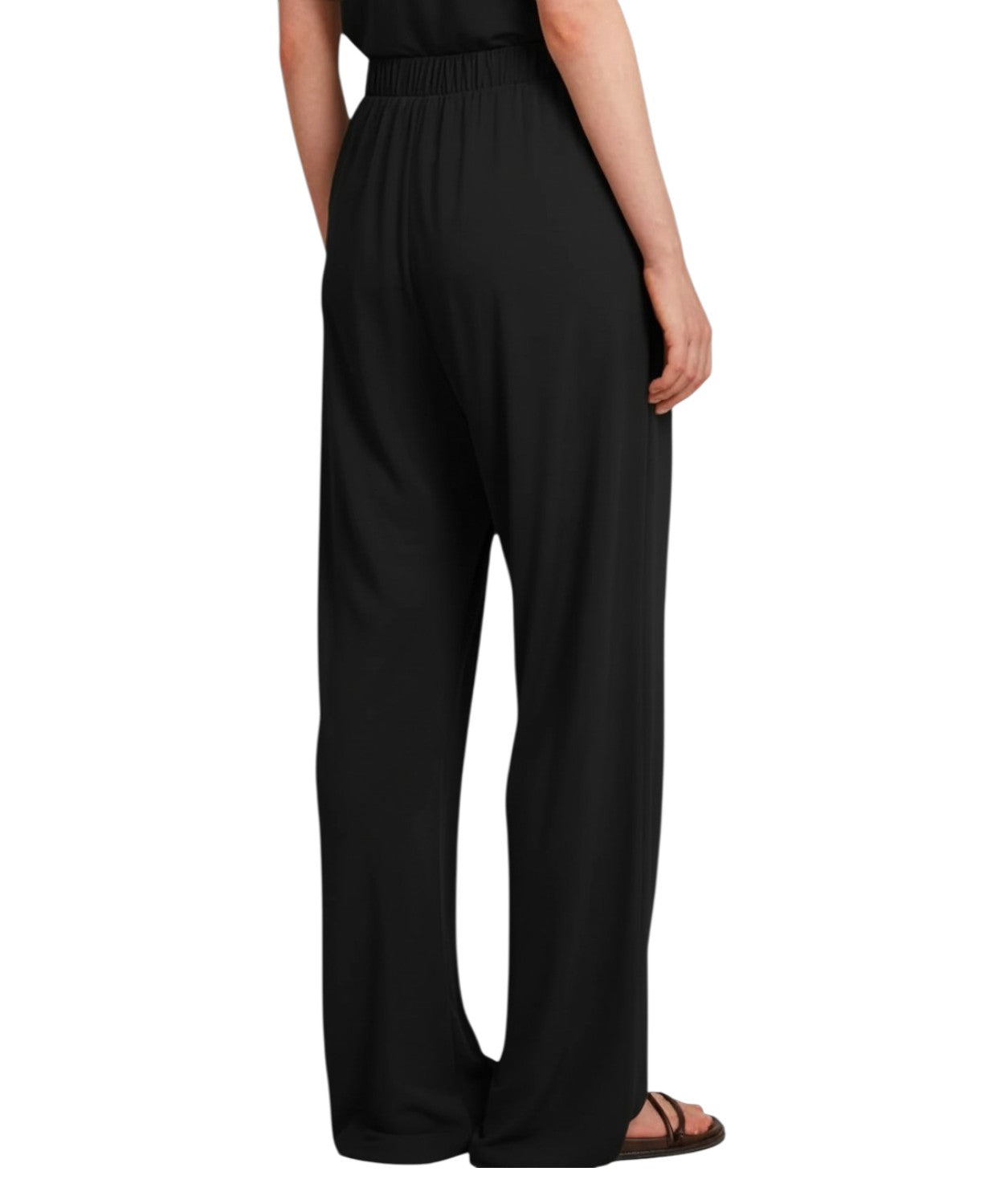 Women's OZONO Jersey Crepe Straight-Leg Pants