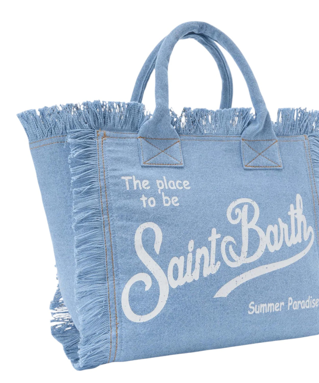 Vanity tas in denim MC2 Saint Barth voor dames