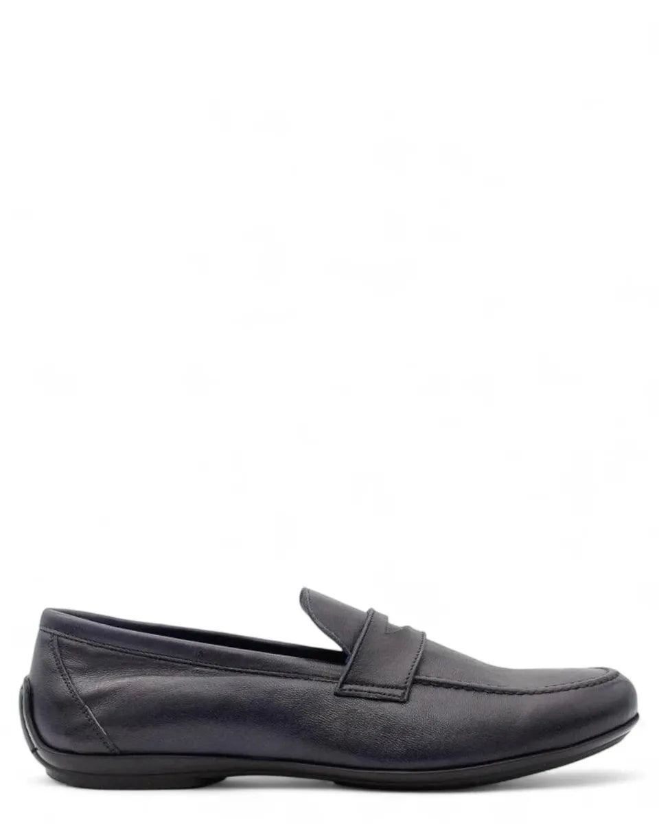 Mocassino in montone blu-Mocassini-Nicol Sadler-Vittorio Citro Boutique