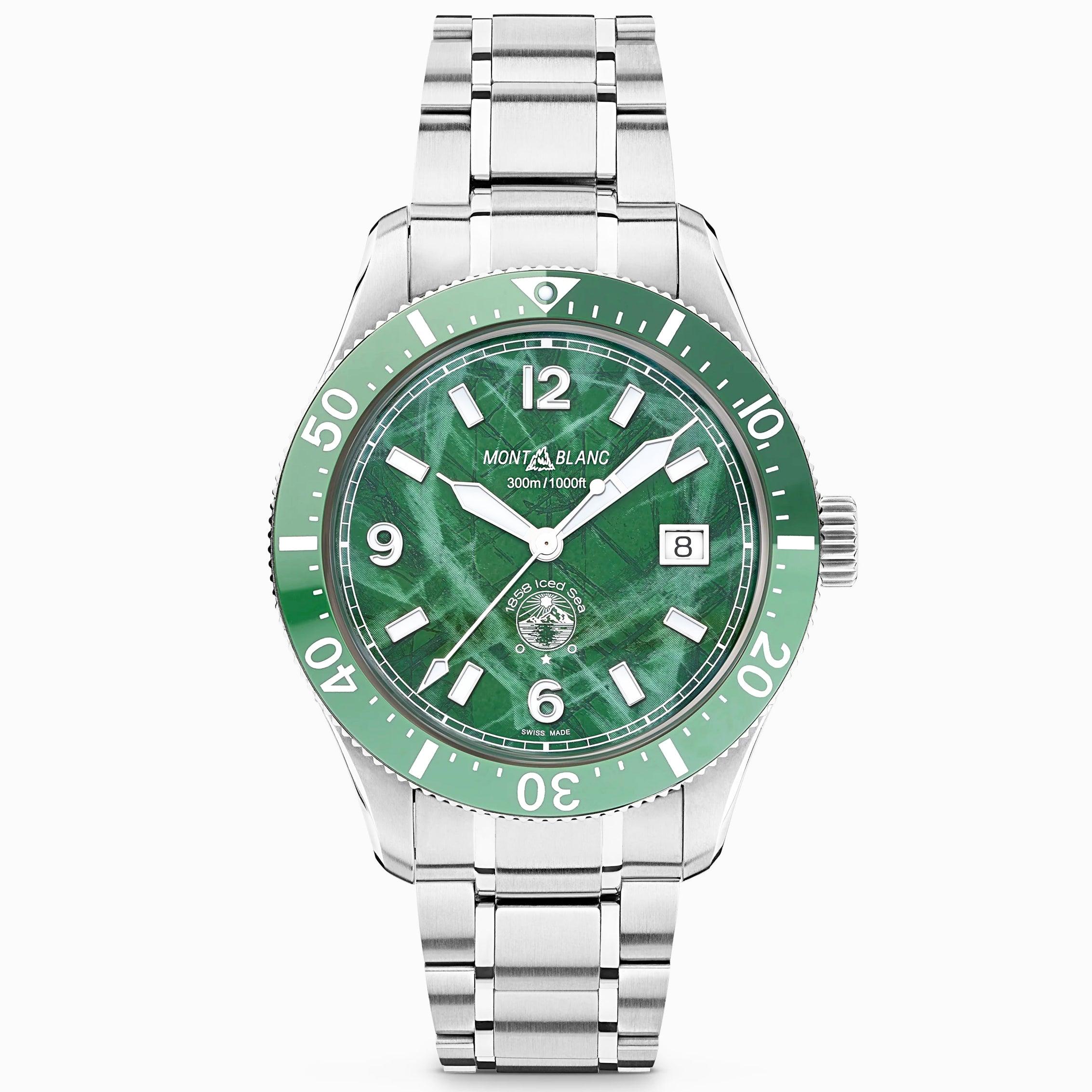Montblanc 1858 Ice Sea automatico orologio 41mm verde