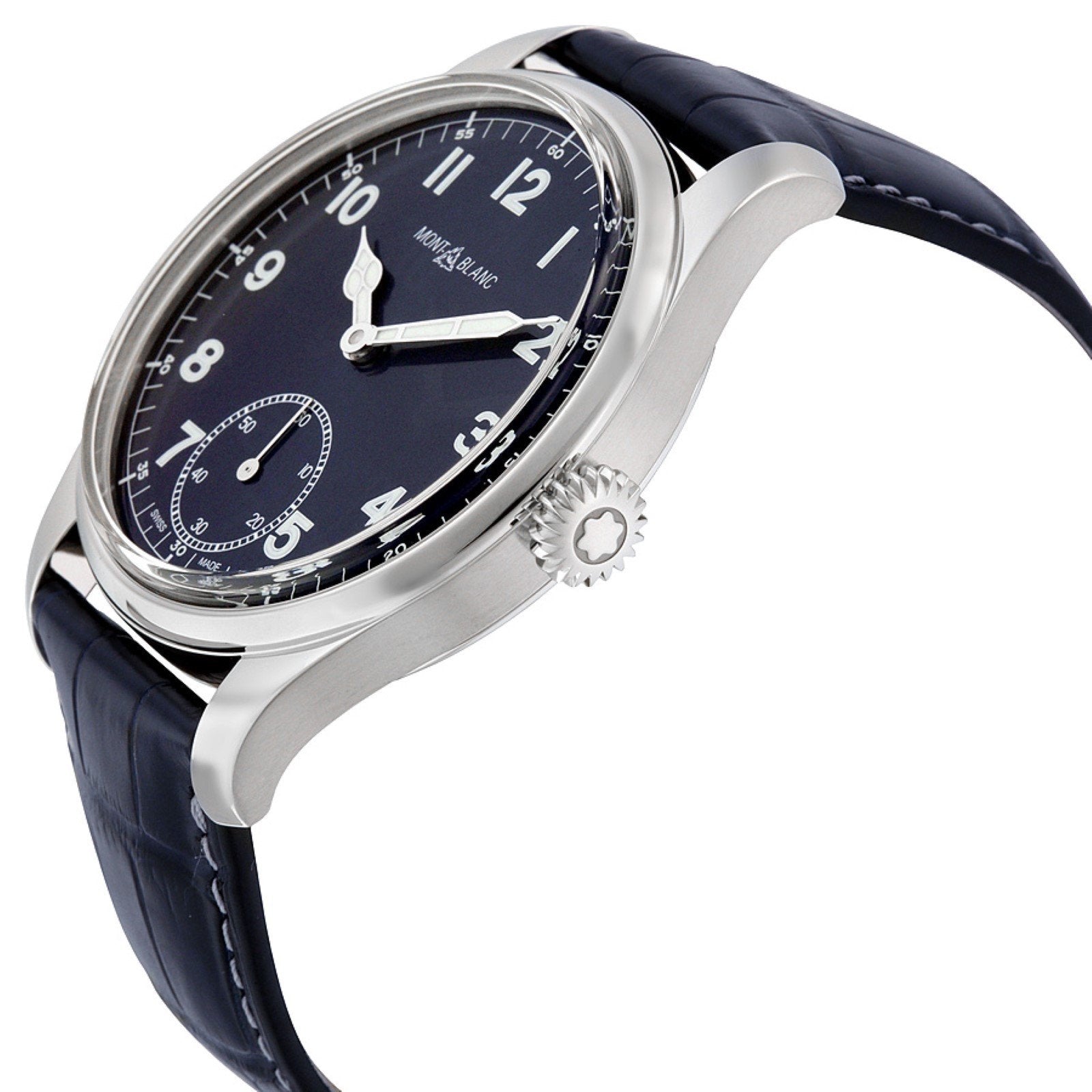 Montblanc orologio 1858 Manual Small Second 44mm blu