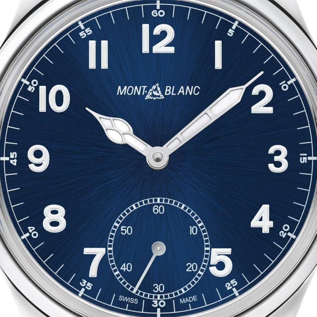 Montblanc 1858 Manual Small Second 44mm blue watch