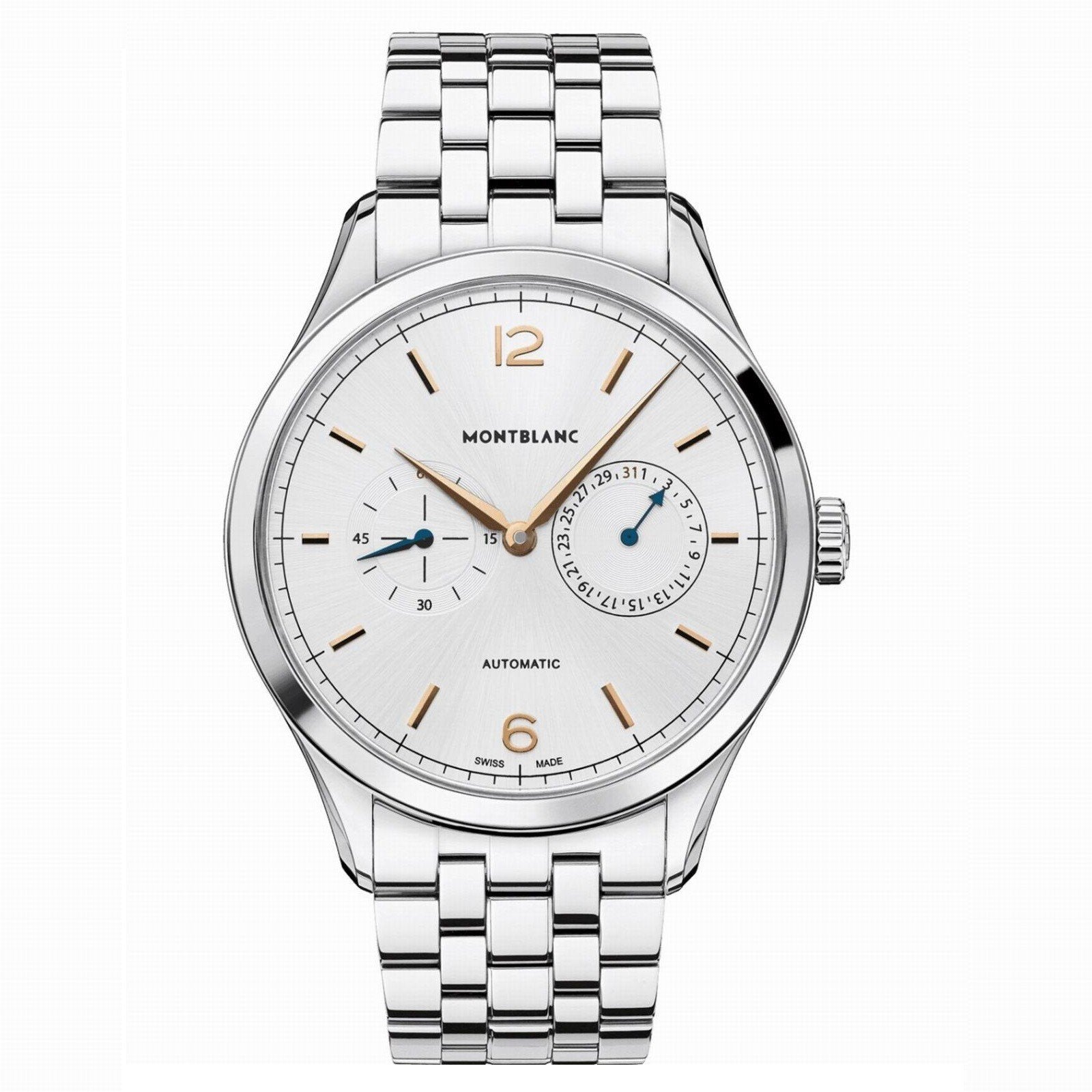 Orologio Montblanc Heritage Chronometrie 40mm Argento Automatico