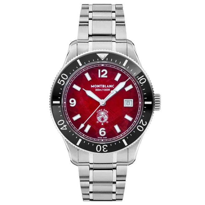 Montblanc Iced Sea Date Automatic Watch 41mm Burgundy