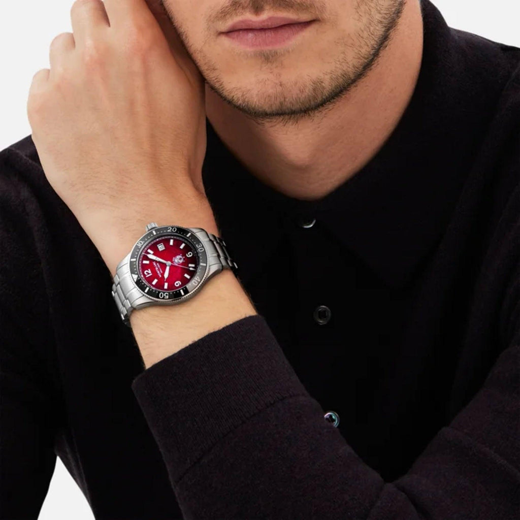 Montblanc Iced Sea Date Automatic Watch 41mm Burgundy