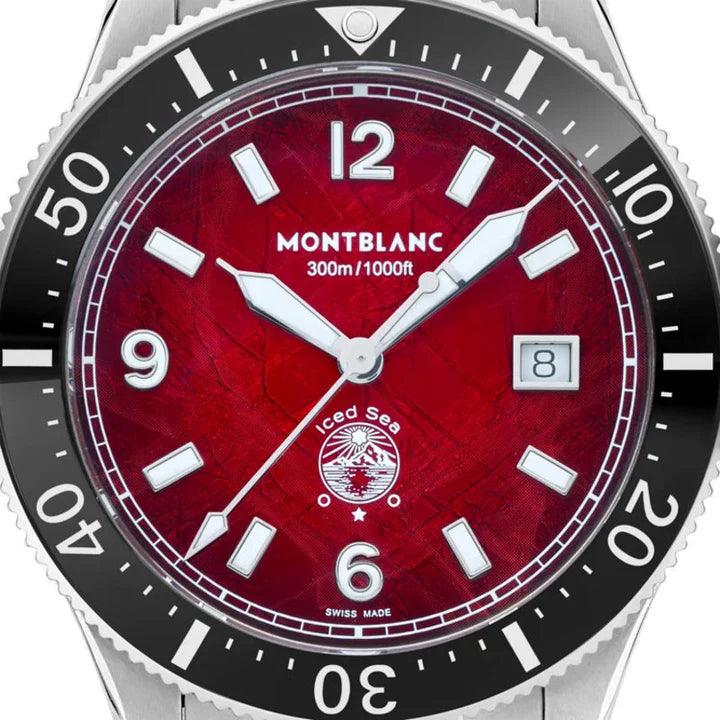 Montblanc Iced Sea Date Automatic Watch 41mm Burgundy