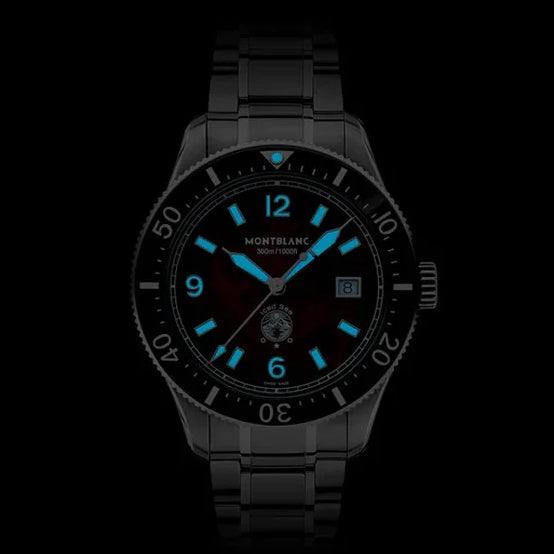 Montblanc Iced Sea Date Automatic Watch 41mm Burgundy