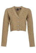Cardigan Sensoriale in Misto tencel Lyocell con Motivo Goffrato-Pinko-Maglieria-Vittorio Citro Boutique