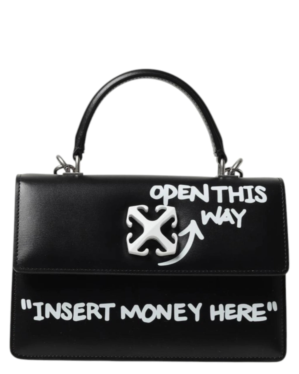 Off-White Jitney 1.4 Quote leren tas met schouderriem