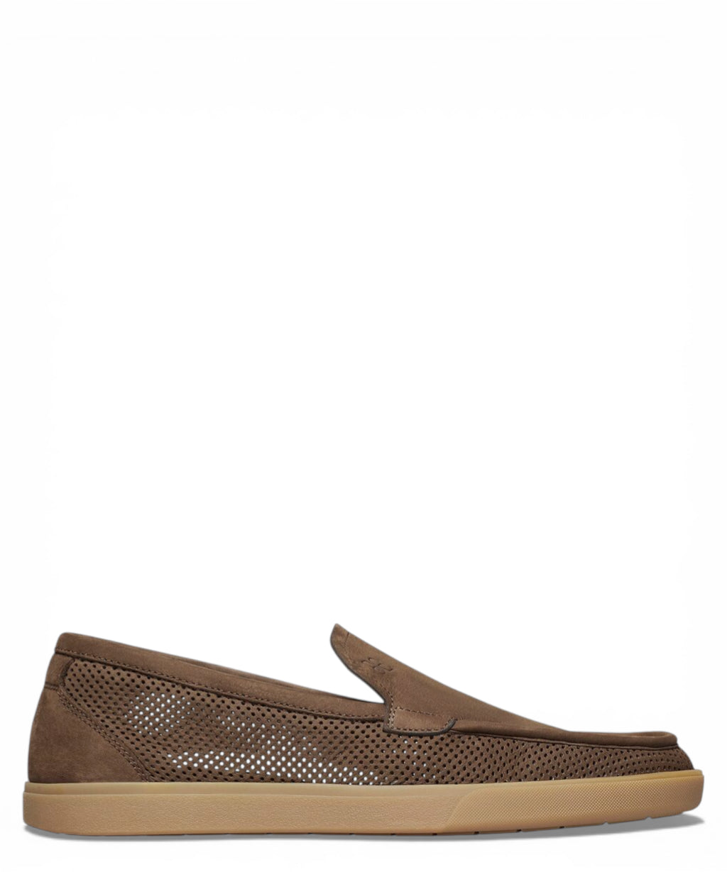 Men's Perforated Tumbled Calfskin Loafer Fabi