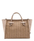 Gianni Chiarini Miss Marcella 32 summer bag in straw and suede