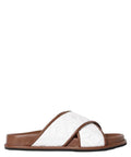 Max Mara Women's Peonie Embroidered Crisscross Sandals