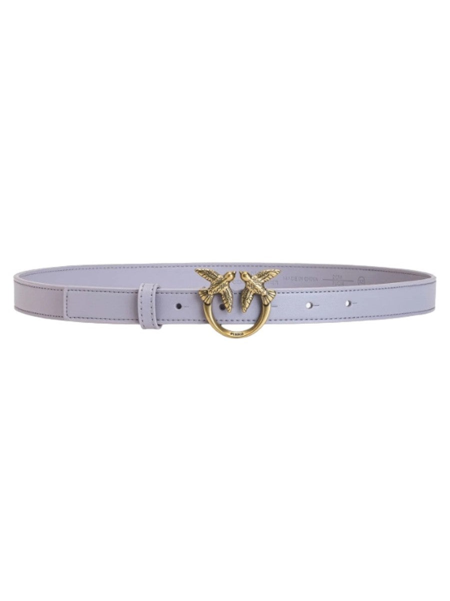 Cintura sottile love birds in pelle h2-Cinture-Pinko-Vittorio Citro Boutique